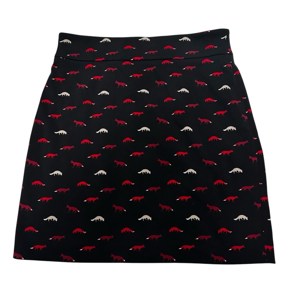 Vivienne Tam fox prints pencil mini skirt fitted size 8